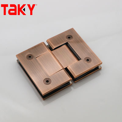 Accessoires de quincaillerie de salle de bain 180 degrés en acier inoxydable en verre, pinceau de porte de douche, charnière