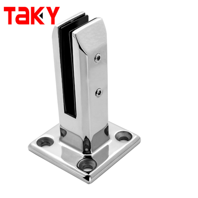 Pince de fixation pour garde-corps en verre, boulonnée, en acier inoxydable 8-12mm