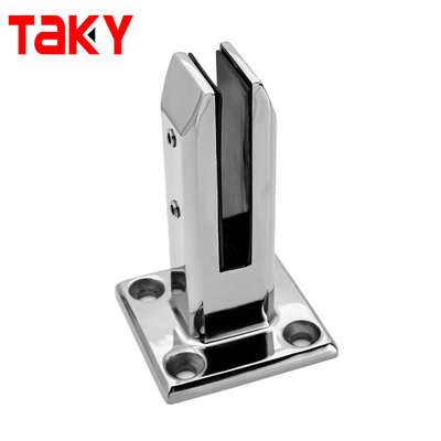Pince de fixation pour garde-corps en verre, boulonnée, en acier inoxydable 8-12mm