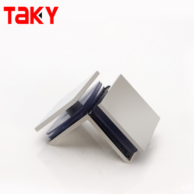 Pince d'angle en verre sans cadre à 90 degrés en acier inoxydable 304