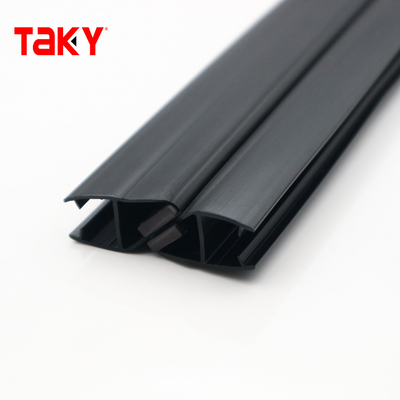 Bande d'étanchéité transparente en PVC pour porte de douche, fond clair, 8-10mm, résistante aux intempéries