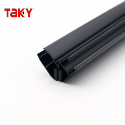 Bande d'étanchéité transparente en PVC pour porte de douche, fond clair, 8-10mm, résistante aux intempéries