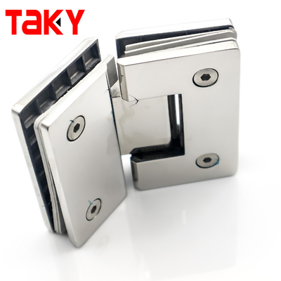 Charnière de porte de douche à 135 degrés pour écran de verre carré, à fermeture automatique