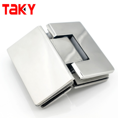 Charnière de porte de douche à 135 degrés pour écran de verre carré, à fermeture automatique