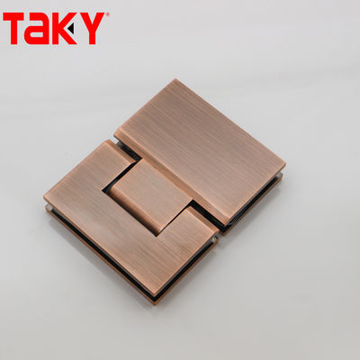 180 Degree Stainless Steel Rose Gold Shower Hinge Glass to Glass Hinge