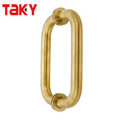 Vente chaude Verre coulissante Poignée de porte en acier inoxydable 304 Poignée de porte dorée de douche