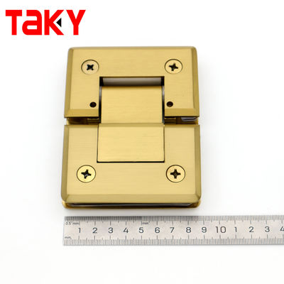 180 Degree Gold Bathroom Glass Clamp Frameless Shower Glass Door Hinges