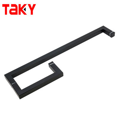 American Style Stainless Steel 304 Shower Handle Back to Back L Shape Square Bathroom Pull Handle