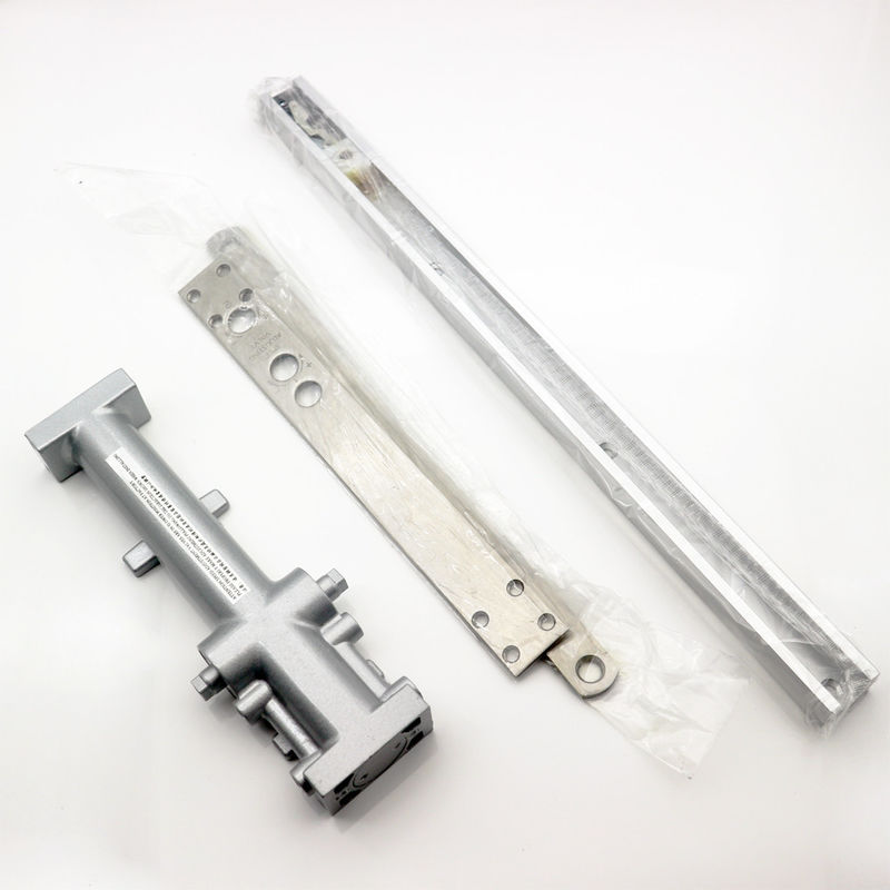 Fermeture de porte coulissante hydraulique en argent pour porte d'incendie moderne dans un style de design moderne
