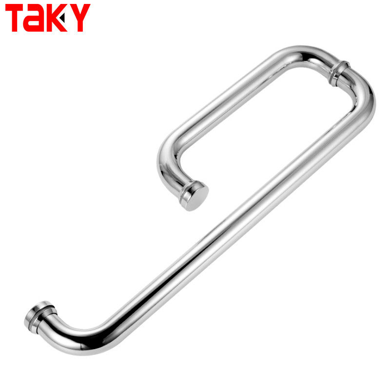 Manche de porte en verre coulissante en acier inoxydable durable pour porte de douche certifiée ISO9001