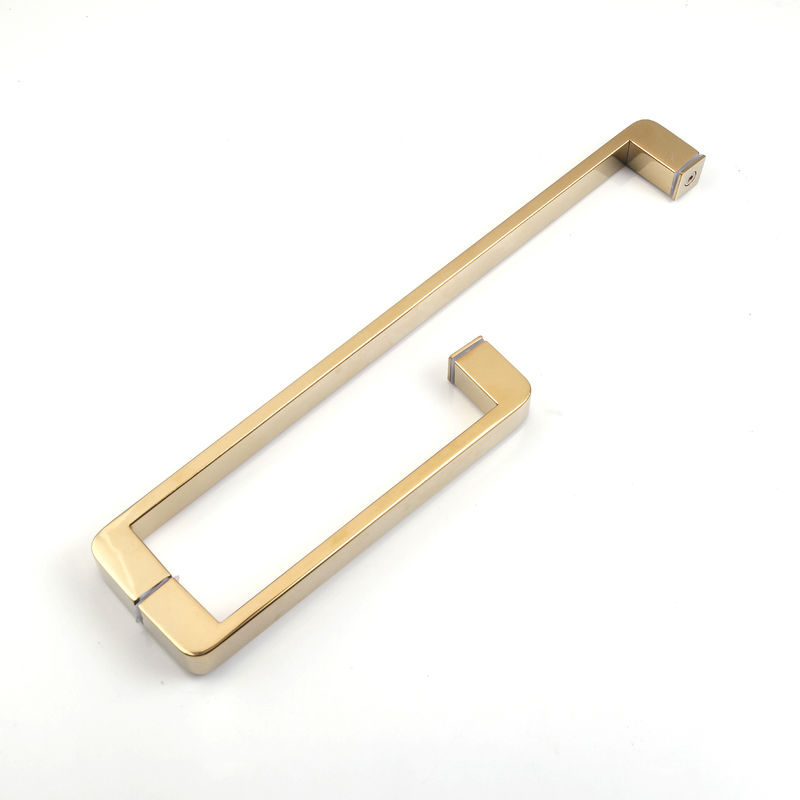 SS 304 poignée de porte en verre pour portes en bois certifiée ISO9001 et fabriquée en atelier
