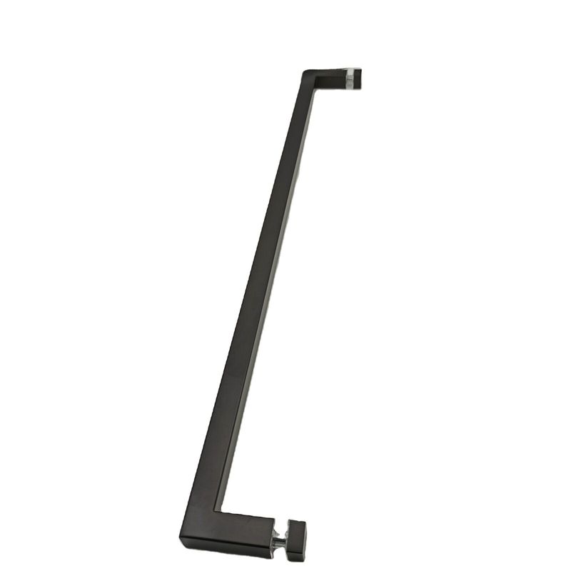 Bonne conception en acier inoxydable304 poignée de porte pour salle de bain portes en verre en noir mat