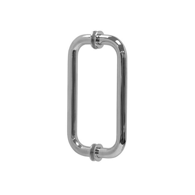 Poignées de porte en verre en acier inoxydable 304 sur mesure pour la conception intérieure d'hôtels