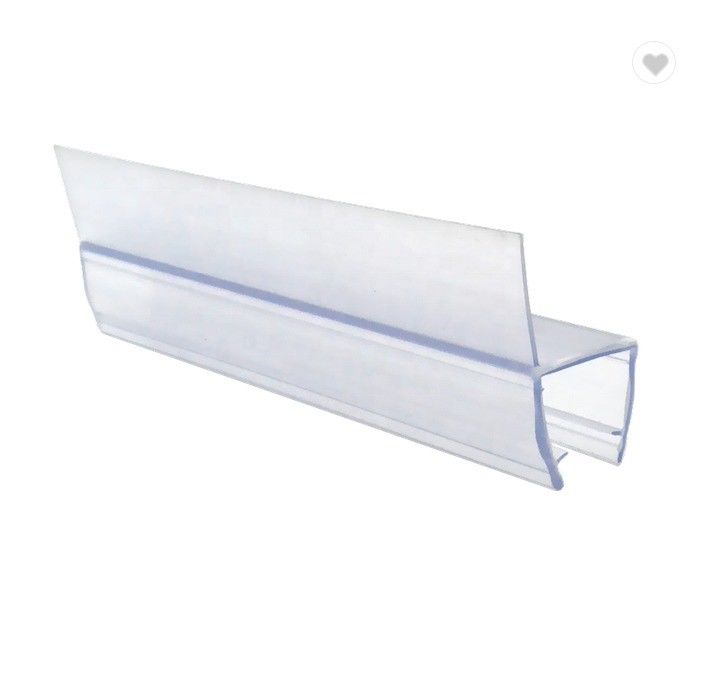 6-12 mm de verre Compatible 180 degrés PVC caoutchouc H canal inférieur de verre douche étanche porte bande
