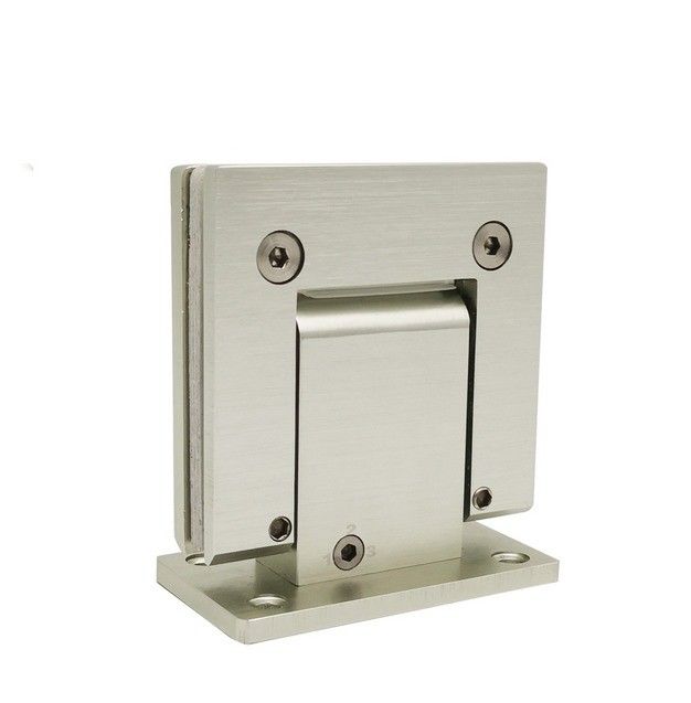 Garniture de douche hydraulique à 90 degrés pour porte de salle de bain normale en verre en aluminium