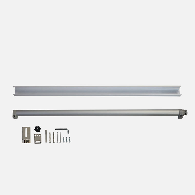 30 à 80 kg d'impression en argent Porte coulissante en verre sans cadre Fermeture automatique Pneumatique coulissante arrière