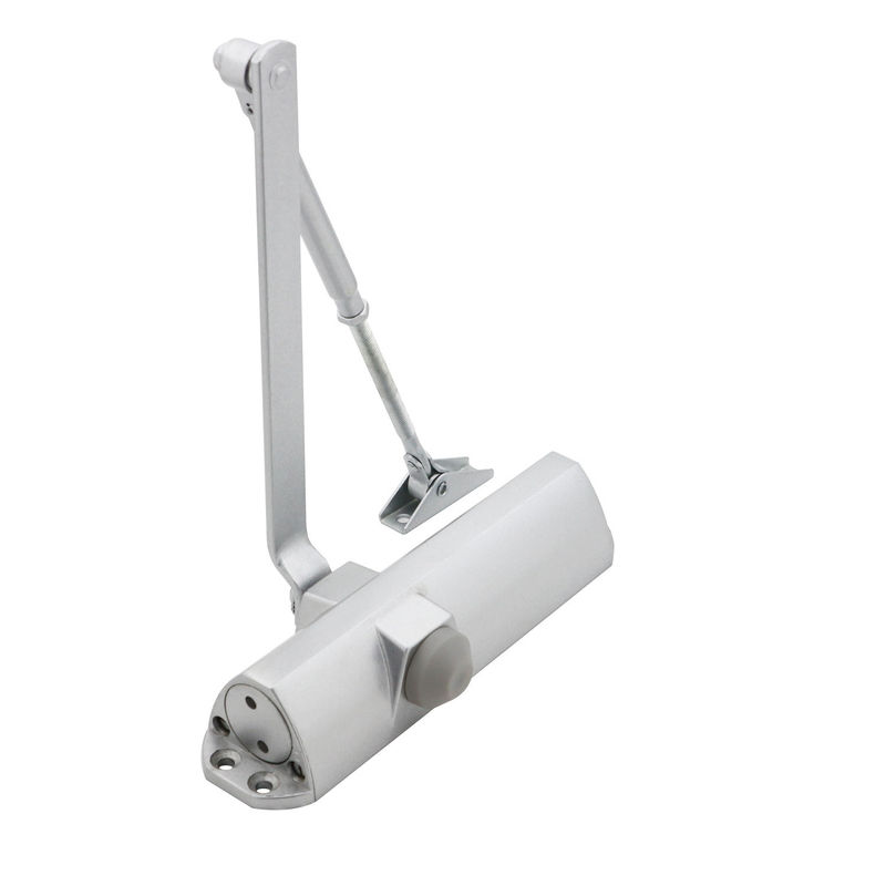 Fermeture de porte à caméra à commande à distance sans fil en argent hydraulique en aluminium pour portes en PVC