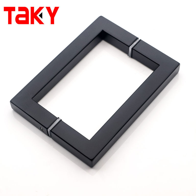 Poignées de fenêtre de porte en acier inoxydable coulissante tirée carré douche poignée de porte en verre