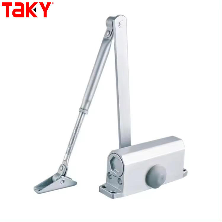 Fermeture de porte automatique hydraulique en fer réglable à deux vitesses pour toutes les portes en métal et en plastique