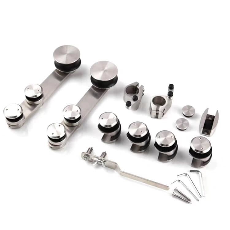 Porte de douche coulissante en verre supportant une charge de 60 kg, adaptée aux équipements PSS/SSS en verre de 8-10 mm