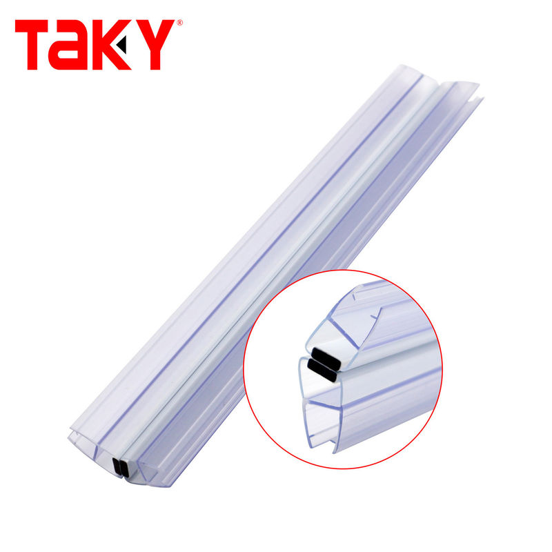 Tape d'étanchéité en PVC imperméable à l'eau pour douche en verre de 6 mm à 10 mm Porte coulissante de style ouvert coulissant