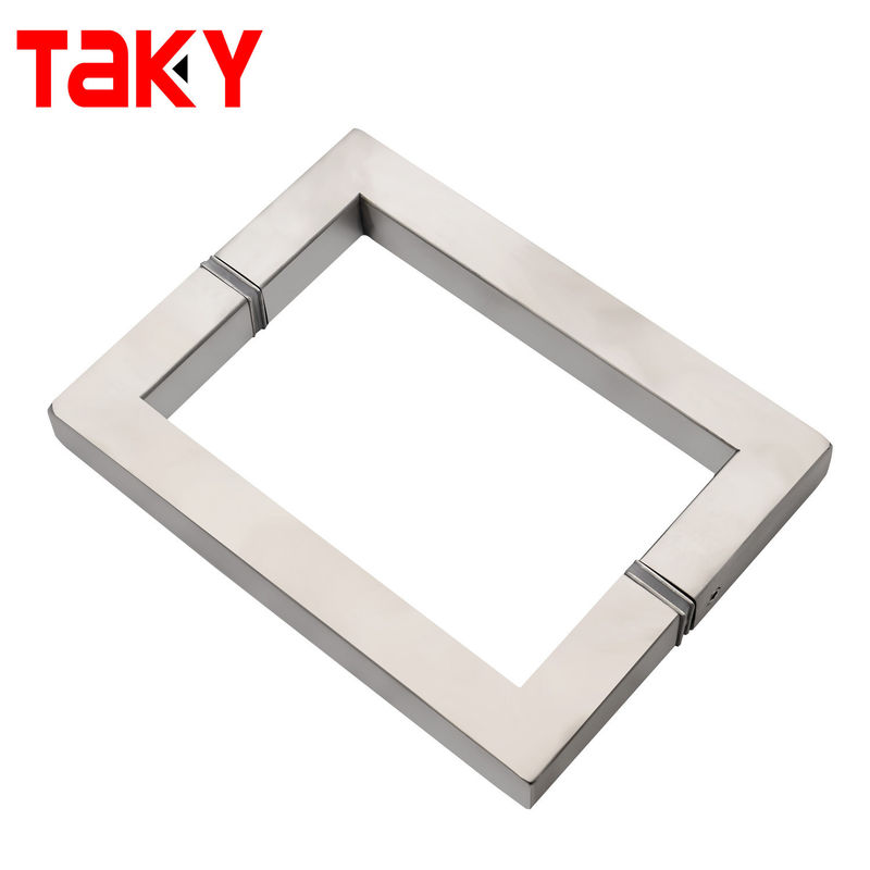 TK-H002 OEM/ODM Manche en verre en acier inoxydable pour porte en verre à l'arrière du tube carré