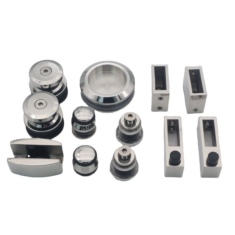 Kit de porte double de 6 pieds avec une porte de douche coulissante moderne et un raccordement de matériel ss304 robuste