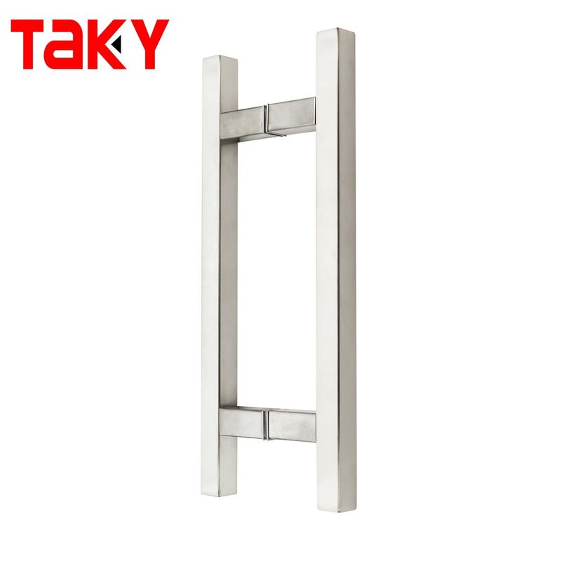 Design moderne style en acier inoxydable douche coulissante porte en verre poignées de tir pour l' hôpital