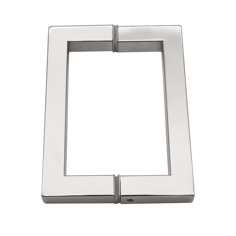 échantillon 1-3 jours ouvrables Manche en acier inoxydable 304 chrome pour porte en verre trempé
