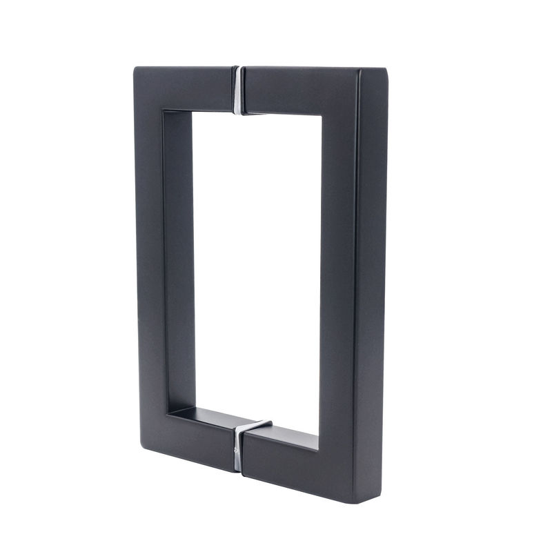 Poignée de porte de douche carrée en acier inoxydable 6 "8" dos à dos pour le design d'hôtel moderne