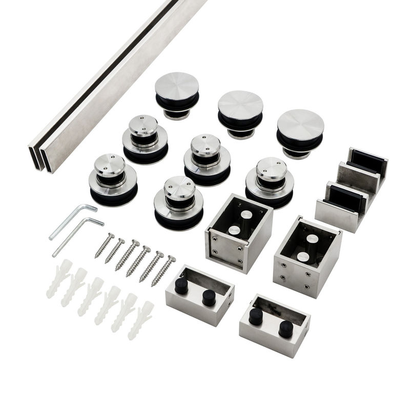 SSS/PSS Porte coulissante de douche moderne carré double piste pour les accessoires de salle de bain à domicile