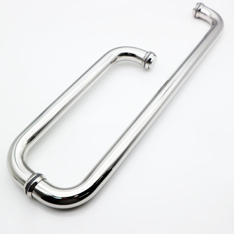Manche de traction de porte en verre coulissante en acier inoxydable SS 304 avec finition polie