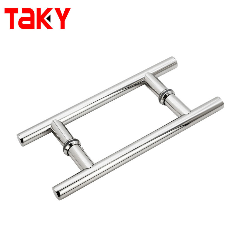 Porte extérieure en acier inoxydable à poignée de verre pour salle de bain de 600 mm de long salle de douche