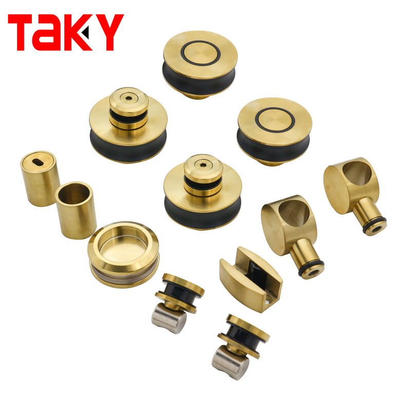 Porte coulissante en verre en alliage de zinc sans cadre de haute qualité