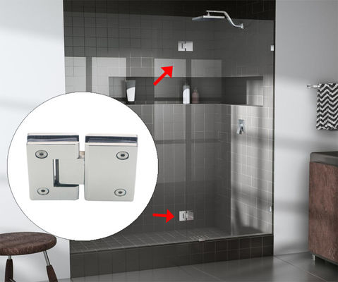 Charnière de douche de verre à verre de style normal pour une ouverture de 180 degrés dans la rénovation de la salle de bain