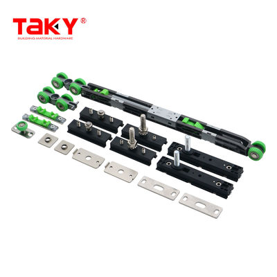 Bon prix Roue de garde-robe coulissante Hardware Longue durée de vie Porte à fermeture doublée douce Poulie Amortisseur rouleaux en ligne