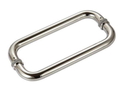 Bon prix Porte en verre finition chrome poli poignée en acier inoxydable pour le style contemporain en ligne