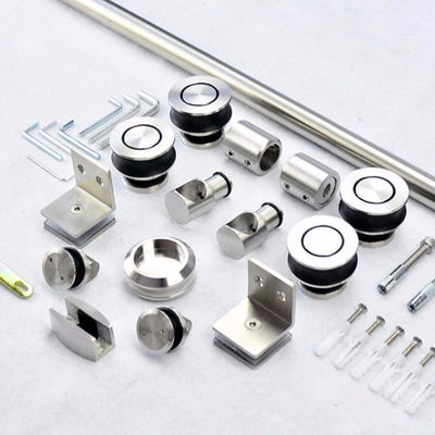 Bon prix 8-12mm Porte en verre sans cadre Sliding Mirror Set de porte de grange pour salle de bains et placard d'hôtel en ligne