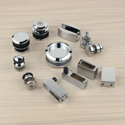 Hardware de porte coulissante en verre pour salle de douche Design en acier inoxydable durable