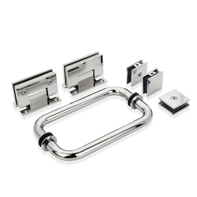 Bon prix Longue durée de vie Carré 90 degrés Polissage en acier inoxydable doux fermé Écran de douche en verre Pivot porte charnières en ligne