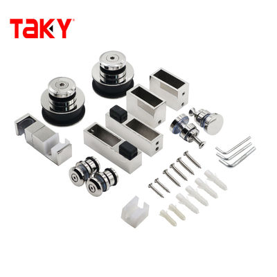 Bon prix Portes coulissantes en verre en acier inoxydable accessoires type carré durable et économique en ligne