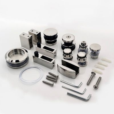 Bon prix Kit de matériel de porte coulissante en verre sans cadre pour la maison Hôtel Bureau Villa Salle de bain en ligne