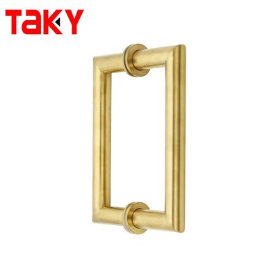 Bon prix Finition polonaise longue poignée de porte d'entrée principale avec poignée de traction en or rose de 203*203 mm en ligne