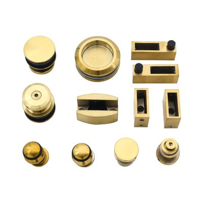 Bon prix Matériel de porte coulissante sans cadre en acier inoxydable 304 pour portes en verre trempé carré en ligne