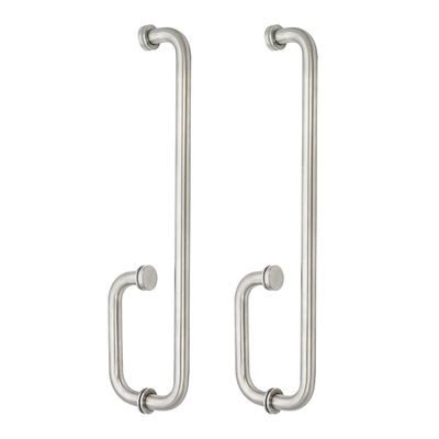 Bon prix Style de design chinois en acier inoxydable salle de douche poignée de porte en verre pour poignée de porte en ligne