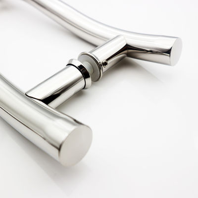 Bon prix 200*200*19*1,0mm Longue Finition noire Hôtel Porte coulissante en verre Manche de douche à une seule face en ligne