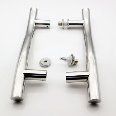 Bon prix SS304 conception moderne porte en verre unique en acier inoxydable poignée de traction pour porte intérieure en ligne