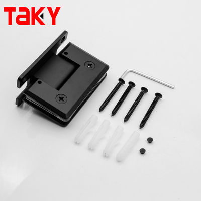 Bon prix Chine en gros Mat Noir 90 degrés mur à verre 10 mm douche porte en verre charnière en ligne