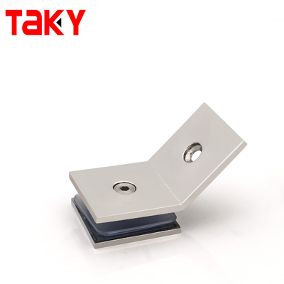 Braquette de serrage en verre en acier inoxydable de 135 degrés pour verre de 8 à 12 mm