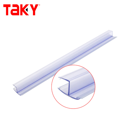 T type PVC porte de douche bande de scellé 6-12 mm transparente imperméable à l'eau
